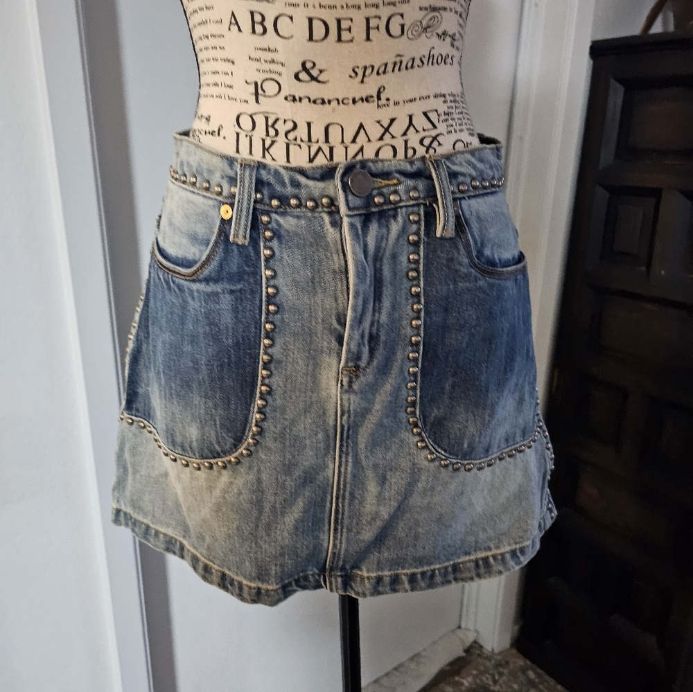 Blank Nyc Denim Studded skirt